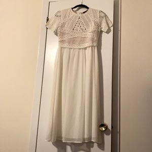 ASOS A-line, white, dress